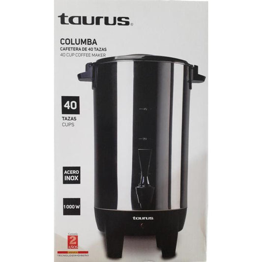 Percoladora Taurus 40 Tazas Columba, Inox