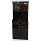 Alacena Shely 2 Puertas Cuadrada Para Microondas Chocolate