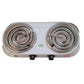 Estufa Electrica Taurus 2 Hornillas Alpha Duo Blanca