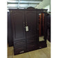 Ropero Mv 3 Cuerpos Economico 4 Gavetas, Obscuro Mate