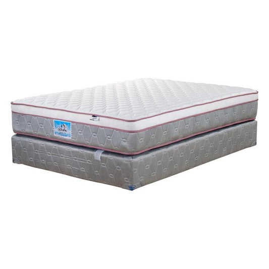 Set Cama Olympia Matrimonial Edicion Especial Blanco/Gris