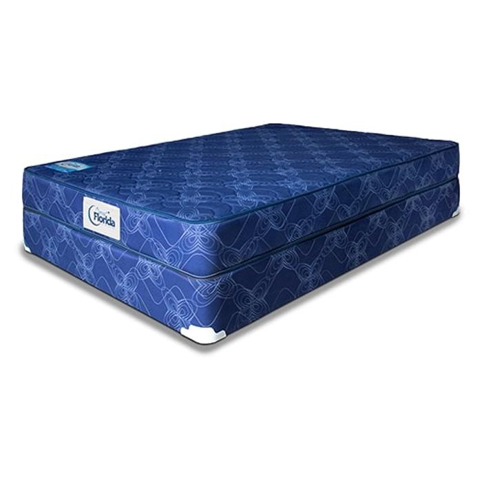 Set Cama Floridad Matrimonial Continental Azul