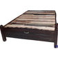 Cama Madera Galilea Matrimonial Carreta/Oscuro