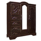 Ropero Shely 3 Cuerpos 4 Gavetas Lateral Cherry
