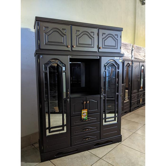 Ropero Mv 3 Cuerpos Marqueza Con Maletero Oscuro Mate