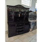 Trinchante Mv 4 Puertas Moderno Para Microndas Oscuro
