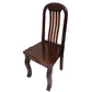 Comedor Galilea 6 Sillas Madera Cuadrado Obscuro