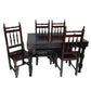 Comedor Galilea 4 Sillas Torneado Oscuro