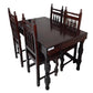 Comedor Galilea 4 Sillas Torneado Oscuro
