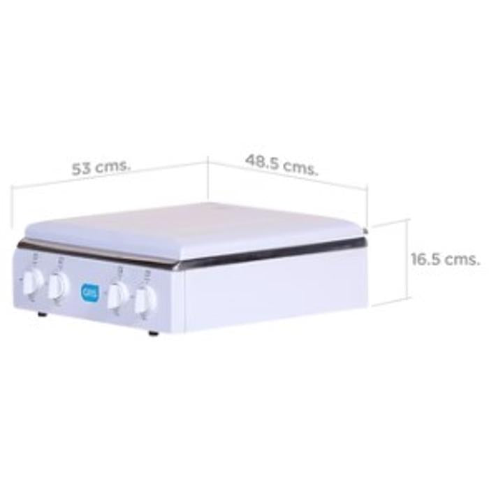Estufa De Mesa Grs 4 Hornillas Con Tapa 20Mgm4
