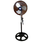 Ventilador Super Crown 10 Pulgadas Pony, Negro